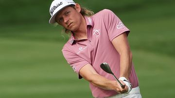 Australia&#x27;s Cameron Smith in action during the final round of the Players Championship in Florida.