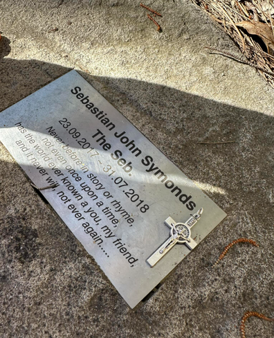 grieving parents find their son's memorial plaque vandelised by local