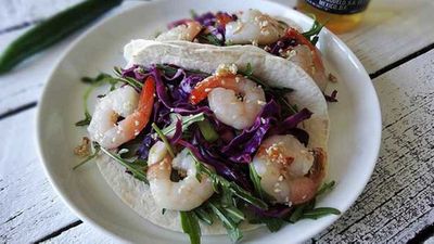 Recipe: <a href="http://kitchen.nine.com.au/2016/06/06/12/26/australia-day-prawn-tacos" target="_top">Australia Day prawn tacos</a>