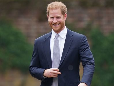 LONDON, ENGLAND - JULY 01: Prince William, Duke of Cambridge (left) and Prince Harry, Duke of Sussex arrive for the unveiling of a statue they commissioned of their mother Diana, Princess of Wales, in the Sunken Garden at Kensington Palace, on what would have been her 60th birthday on July 1, 2021 in London, England. Today would have been the 60th birthday of Princess Diana, who died in 1997. At a ceremony here today, her sons Prince William and Prince Harry, the Duke of Cambridge and the Duke o