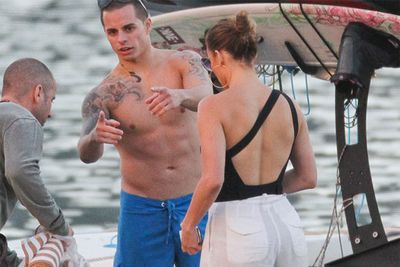 Jennifer Lopez went wakeboarding in Rio De Janeiro with her toyboy Casper Smart.
