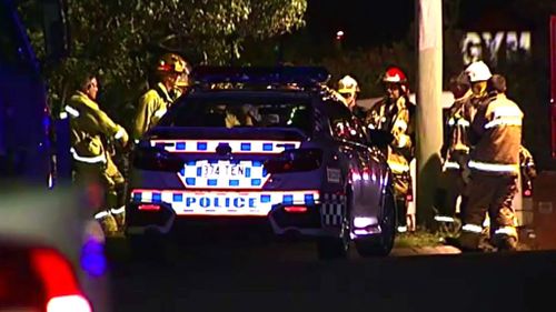 Emergency services were called to the fire in Beenleigh just before 10pm. (9NEWS)
