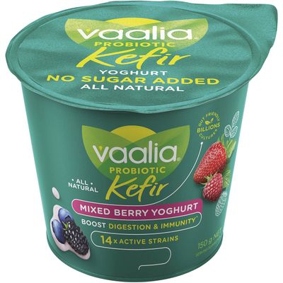 Vaalia Probiotic Kefir Mixed Berry Yoghurt 150g