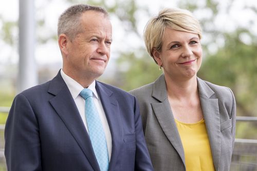 Plibersek with Labor leader Bill Shorten.