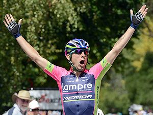 Diego Ulissi won the second stage of the Tour Down Under (AAP)