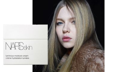 To illuminate skin at 3.1 Phillip Lim, make-up artist
Fancelle Daly started with a boost of hydration via <a href="http://mecca.com.au/nars/luminous-moisture-cream/I-014481.html#q=Nars&amp;sz=36&amp;start=37" target="_blank">Nars' Luminous Moisture Cream</a>.