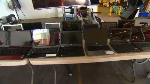 More traditional fare such as lost laptops is for sale.