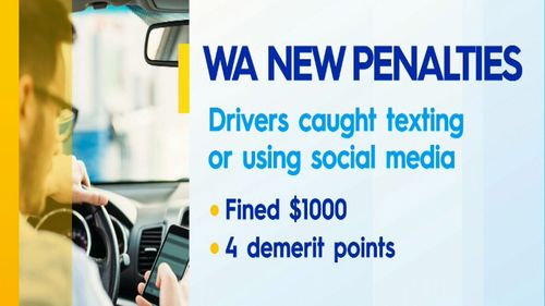 WA drivers now face the harshest penalties in the country, if they use their phones while driving.