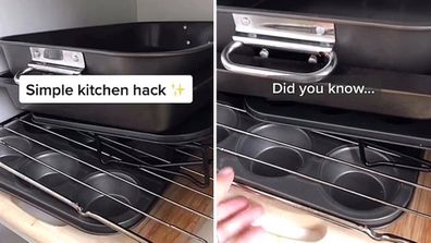 Mum shares brilliant kitchen storage hack for baking trays