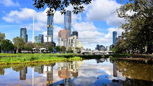 Melbourne after a heavy rainstorm.