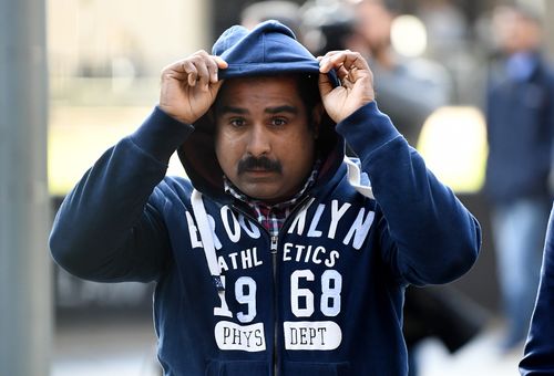 Thomas Elavithungal Anil leaves Brisbane Magistrates Court after being committed to trial. Picture: AAP