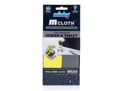 Minky M cloth screen and tablet 