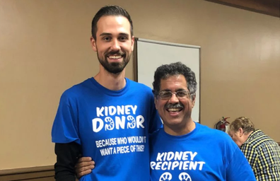 Paul and Andrew now work together to promote kidney donation.