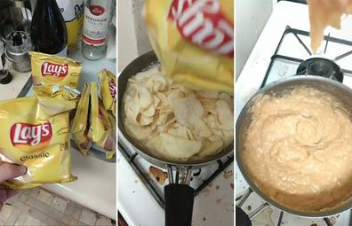 TikTok: @elis_kitchen Lays chips mashed potato hack