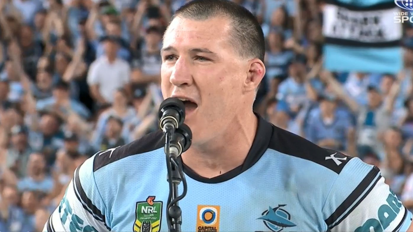 'I was filthy at him': Paul Gallen reveals iconic Sharks premiership speech may have never happened