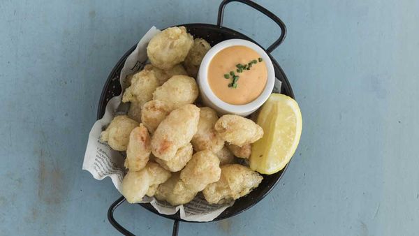 Crown Street Fish Shop's popcorn prawns