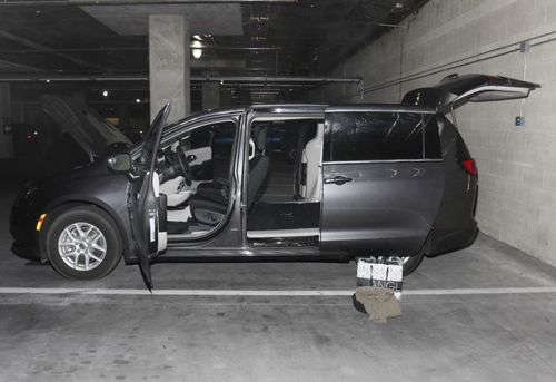 This is the car Stephen Paddock had before the shooting, parked below the casino. (AAP)