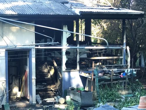 The man was cooking dinner when the fire began. (9NEWS)