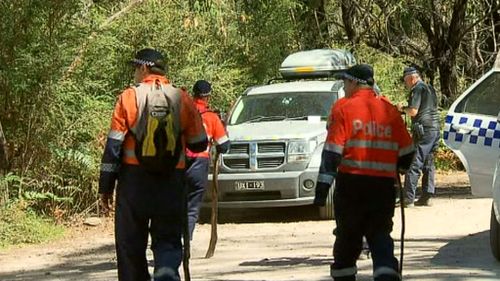 His four-wheel-drive was located in a car park on the corner of Stoney Creek Road and Rosea Track. (9NEWS)