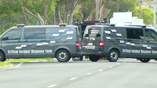 The Critical Incident Response Team at the home today. (9NEWS)