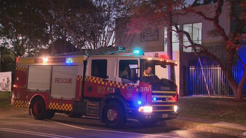 Emergency services were called to Play to Learn in Turramurra about 4.25am today, where flames had engulfed the childcare centre.