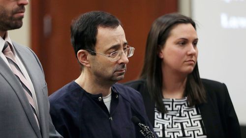More than 250 girls and women have sued Michigan State, Strampel and other current and former university officials, USA Gymnastics — where Nassar also worked — and others. (AAP)