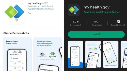 The new My Health app in the App Store and Google Play Store.