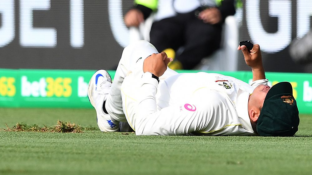 Ashes: Australian batsman Usman Khawaja survives injury in fielding mishap