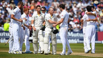 First Test – England by 14 runs