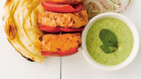 Tandoori fish fillets with capsicum