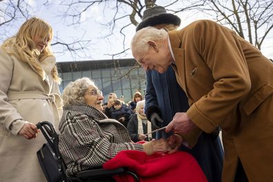 king charles hands rona grafton 100th birthday card 