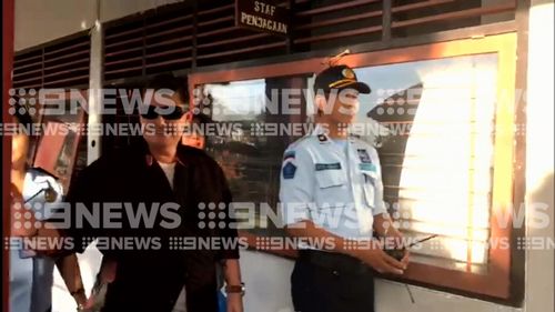 The Bali Nine member was also seen smiling as she made her way to the exit gates.