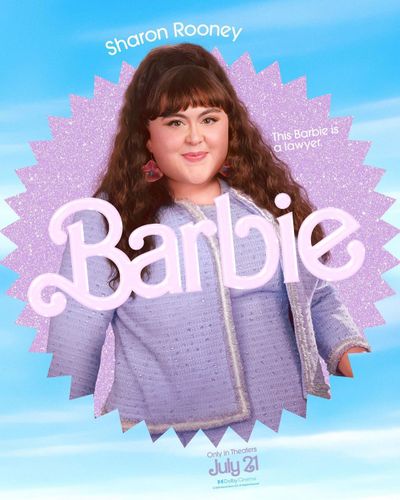 L﻿awyer Barbie played by Sharon Rooney