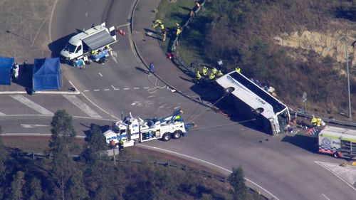 10 people were killed in the bus accident in Hunter Valley.