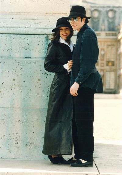 Michael Jackson with Lisa Marie Presley in Versailles, France, January 1994