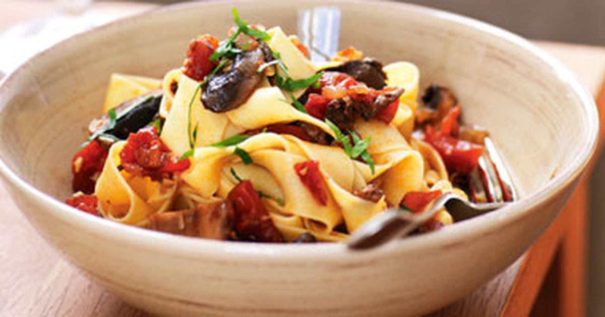 Pappardelle with Mushrooms - 9Kitchen