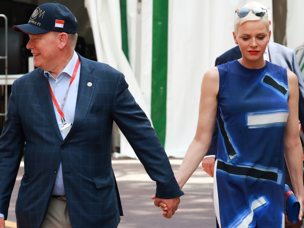 Princess Charlene hands out the prizes at the Monaco Grand Prix