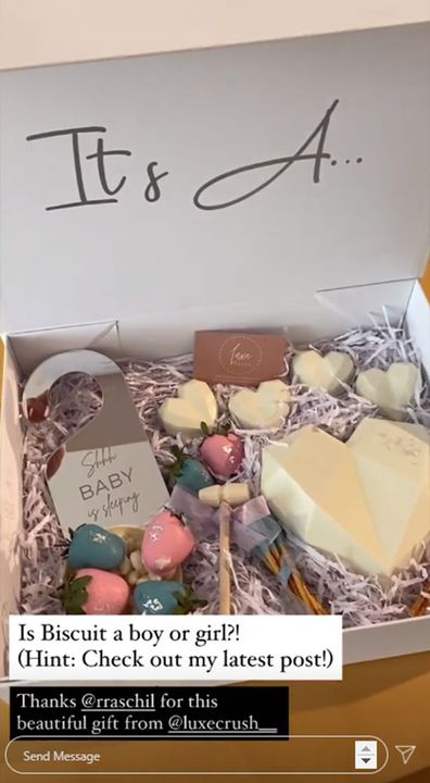 They get a gender reveal and they get to eat chocolate. That sounds like a win.