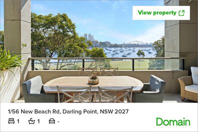Listing real estate view Sydney apartment one bedroom 