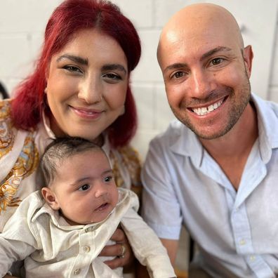 Claudia Cataldo with husband Joe and their 'miracle' son Emilio.