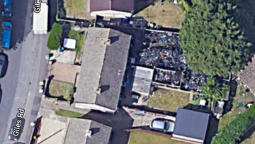 The stash of stolen bikes was so large it could be seen via Google Earth satellites. 