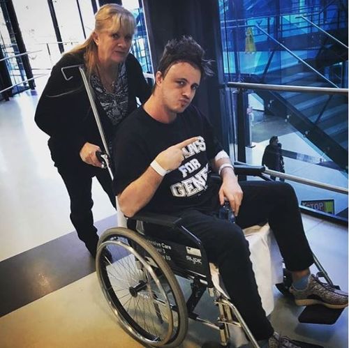 Doctors told the star he had developed a rare strain of cancer that only affects three percent of all patients. Picture: Instagram/Johnny Ruffo.