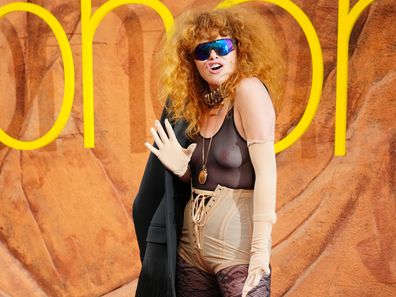 Natasha Lyonne at the premiere of Euphoria season three on Tuesday, April 7, 2026, at the TCL Chinese Theatre in Los Angeles. 