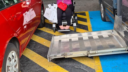 Wheelchair users have shared their frustration at drivers unlawfully park in shared accessible spaces