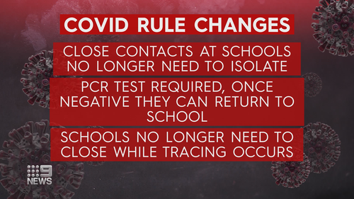 Rules for close contacts in NSW schools have changed.