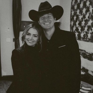 Emmy Russell with her partner Tyler Ward