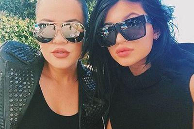 Sorry Khloe - your shades will <i>never</I> be as big as little Kylie's.<br/><br/>Looks like size DOES matter.