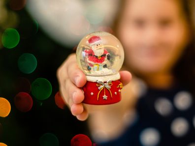 Snow globe. Santa Claus. Toy. christmas magic. child.