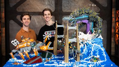 LEGO Masters Australia 2022: History is made after Brickman announces Nick  and Gene and Henry and Joss have won a challenge