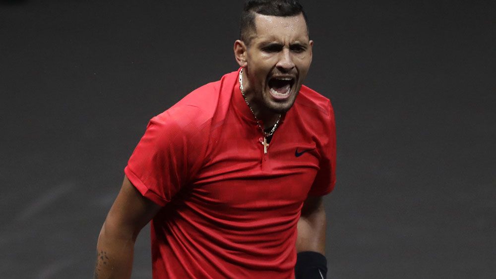 Tennis news: Australia's Nick Kyrgios blows up en route to Laver Cup win over Tomas Berdych